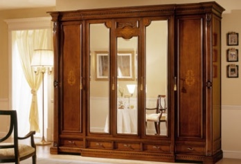 regina-noce-armadio-a-5-ante-3-ante-centrali-a-specchio-classic-style-wardrobe